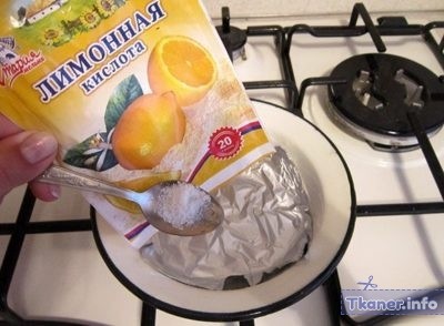 Лимонная кислота для чистки серебряных цепочек