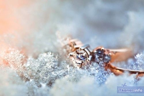 Золотое кольцо в снегу