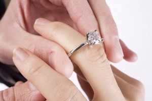 Как носят помолвочное кольцо