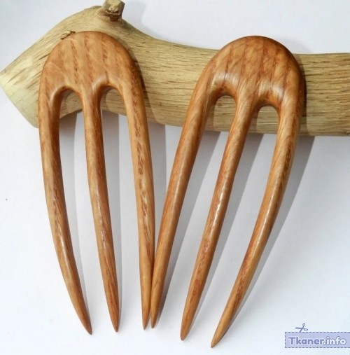 Шпилька для волос деревянная