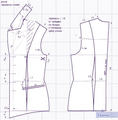 Выкройка жилетки с запахом