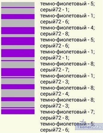 Схема полос джемпера «чайка»