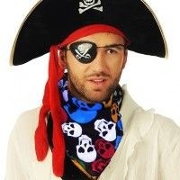 Шляпа пираток с красной повязкой
