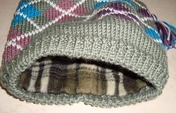 Как пришить подклад к вязаной шапке: изготовление выкройки подклада из флиса, порядок работы