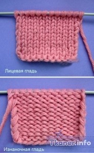 Лицевая и изнаночная гладь