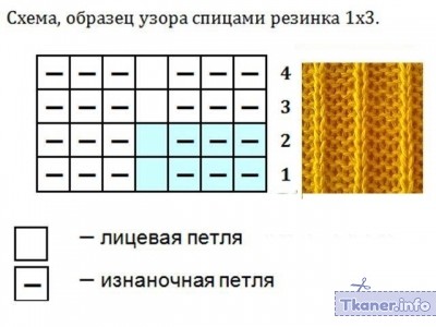 Мохер шапка схема 1