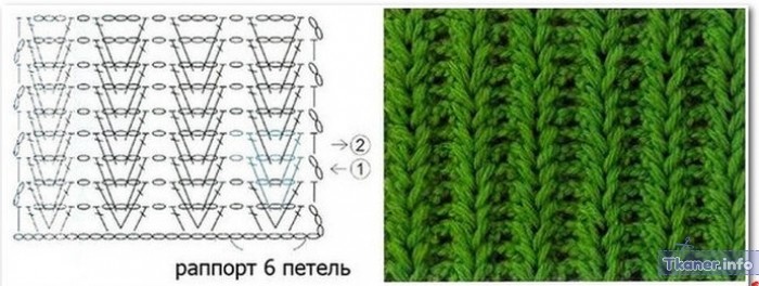 Шапка крючком схема 1