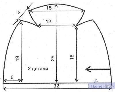 Выкройка шапки-бини