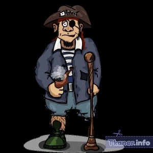 Пират из мультфильма