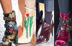 Модные женские ботильоны осень 2024 (фото): на каблуке, со шпилькой, декоративными элементами и из красивых материалов. Примеры.
