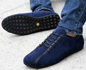 Полуспортивные синие туфли