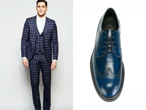 Синие туфли: с чем носить