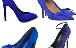 С чем носить синие туфли