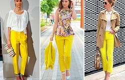 С чем носить желтые брюки женщинам? Выбор обуви и фасона. Топ 6 лучших идей