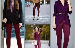 С чем носить бордовые брюки женские: модные образы и современные решения