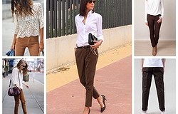 С чем носить женские коричневые брюки: варианты сочетаний