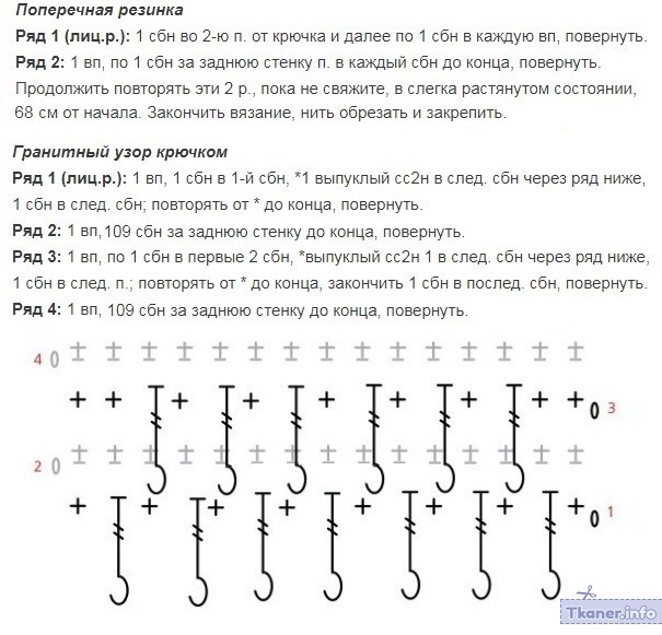 Схема вязания с описанием