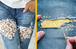 Как обновить старую джинсовую вещь не перешивая