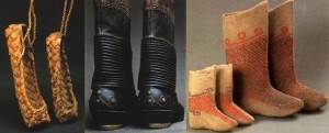 Старинная обувь белорусских костюмов