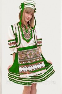 Зеленый белорусский костюм