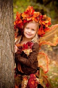 Осенний костюм для девочки своими руками