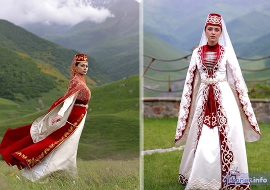 Свадебный наряд осетинской невесты