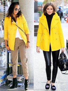 Образы с женской желтой курткой