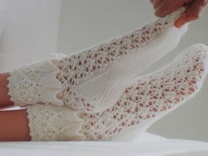 Ажурные носки крючком