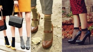 Как носить носки с туфлями женщинам