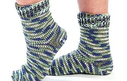 Мужские носки крючком: как связать мужские носки крючком.