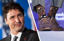 Носочная экспозиция: как министр Канады задает моду на яркие носки