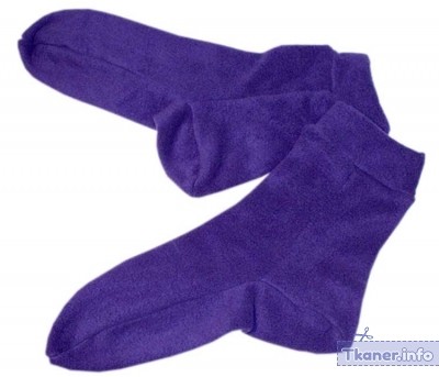Носки из флиса фиолетовые