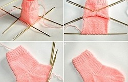 Вязание носков на 5 спицах: как определить размер носков (таблица)
