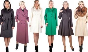 Женское пальто в различных фасонах