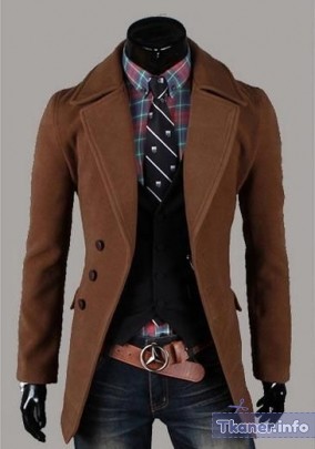 Аксессуары к мужскому коричневому пальто