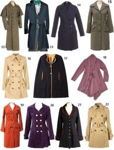 Разновидности фасонов пальто