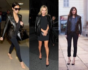 Образы знаменитостей в кожаных пиджаках