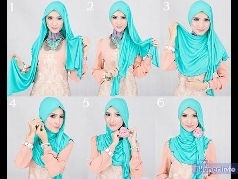 Как завязать платок на никах по мусульмански