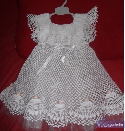 Платье белое детское сеткой фото 2