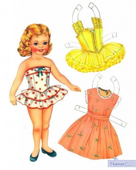 Платья для куклы из картона