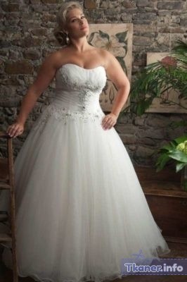 Свадебное платье для невест-пышек