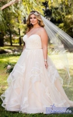 Свадебное платье для невест-пышек