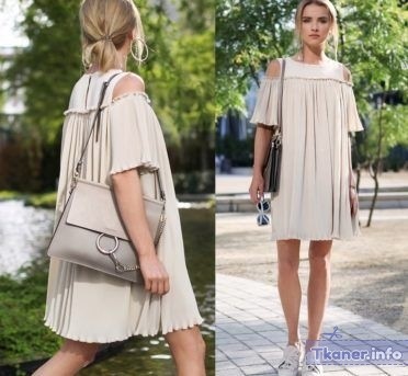 Платья бежевое оверсайз