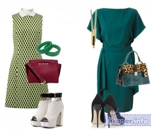 Обувь к зеленому платью