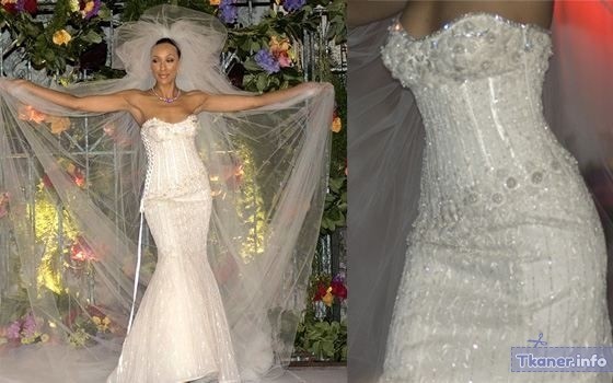 Свадебное платье с брилииантами