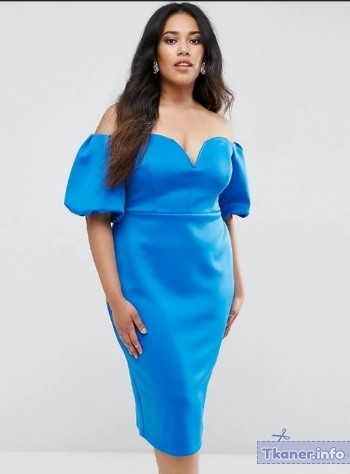 Выкройка голубое платье с открытыми плечами