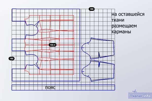 Выкройка пуховика