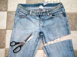 Шорты из джинсов