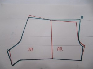 Выкраивают пояс или обтачку и карманы