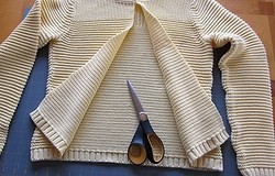 Как из старого свитера сделать кардиган своими руками: варианты, описание этапов переделки